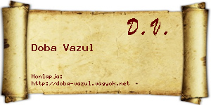 Doba Vazul névjegykártya